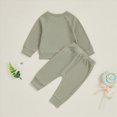 thumbnail image 5 of TOWED22 Toddler Baby Boy Clothes Solid Color Sweatshirt + Sweatpants Outfits Set 2Pcs Fall Winter Clothes(Blazer,3-4 Y), 5 of 9