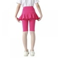 thumbnail image 4 of Xinhuaya Kids Baby Girls Leggings with Ruffle Tutu Skirt Pants Stretchy Leggings Knee-Length Trousers 3-11Y, 4 of 9