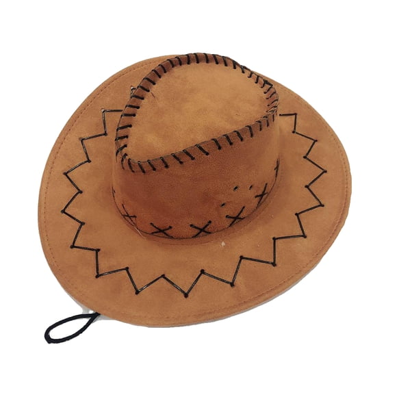 Minnieouse Sombrero de vaquero de vaquera Unisex para niños, niños y niñas, disfraces de fiesta de fantasía del salvaje oeste, sombreros de sol Sombreros Amarillo Minnieouse PS2515-04