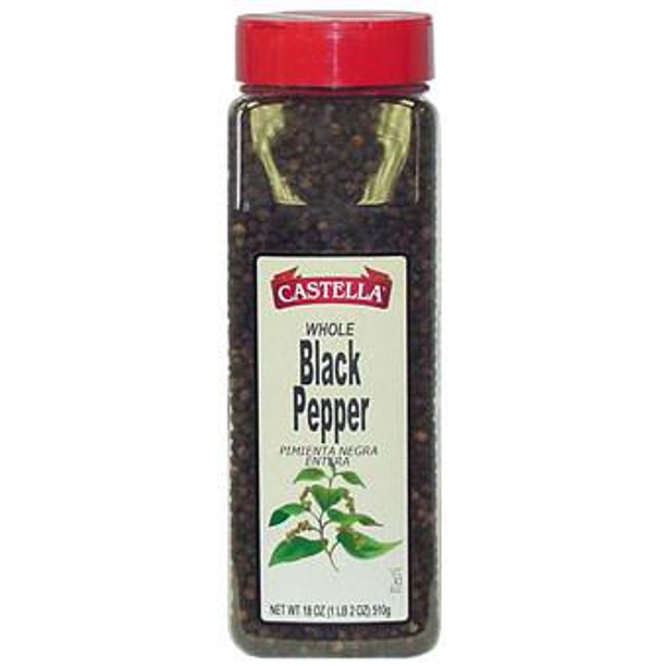 Black Pepper, Whole, 9oz