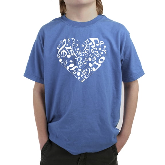 Boy's Word Art T-shirt - Heart Notes