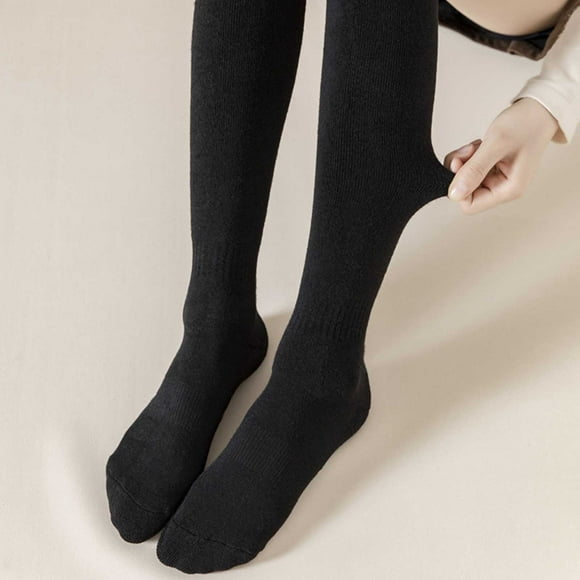 ZPYESWOW christmas stockings Ankle Socks for Women Women's Winter Thickening Warm Medium Length Over Knee Plush Socks christmas stocking personalized christmas stockings