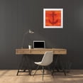thumbnail image 3 of Grey, Jace 15x15 White Modern Wood Framed Museum Art Print Titled - Summer Bright Anchor, 3 of 4