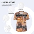 thumbnail image 3 of KLL Hand Drawn Vintage Coffee for Men's Baseball Shirts,Short Sleeve Casual Shirts Button Down Shirt for Men Beach Summer Wedding Shirt-X-Large, 3 of 7