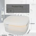 thumbnail image 2 of 2Pack Travel Soap Holder Case Fit Dr Squatch Bar Container with Lid Square Soapbox Dish for Outdoor Camping Gym Shower Bathroom Kitchen Draining Layer Clear, 2 of 5