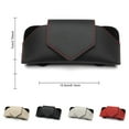 thumbnail image 3 of Sidaley Funda de cuero con clip para gafas de sol para coche, soporte de montaje interior, color beige Type2 NO2, 3 of 6
