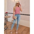 thumbnail image 5 of 1pcs Womens Sleeveless Tank Top Pink S To prevail in kind, 5 of 6