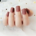 thumbnail image 4 of Uñas postizas de ataúd Qarigey 24 piezas esmerilado estilo francés, 4 of 6