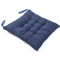 thumbnail image 3 of Nvzi 1pc Soft Chair Seat Pad Dining Chair Cushion 15.8 x 15.8 Zipper Design Hang Rope Design Indoor Outdoor Seat Cushion (Blue), 3 of 4