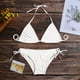 thumbnail image 5 of Conjuntos de bikini Prolriy para mujer, traje de baño de dos tallas grandes, ropa de playa push up, conjuntos de bikini, trajes de baño tankinis, trajes de baño para mujer, blanco XL, 5 of 5