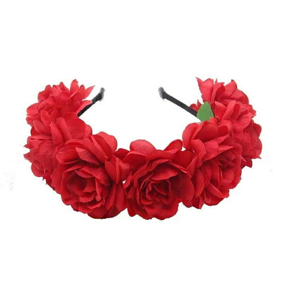 Floral Garlands Crown Hair Wreath Flower Headbands Women Bride Flower Crown for Stall Market Floral Headbands