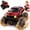 Red, variant on Veeniix V998 Exploding RC Monster Truck, RC Car Crash Transform, Mist Spray, Lights and Sounds, Upright Stunt, Ages 3+, Red