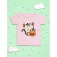 thumbnail image 3 of Cute Kittyboo W Pumpkin. T-Shirt Infant -Image by Shutterstock,  6 Months, 3 of 4