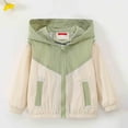 thumbnail image 4 of Samdudou Boys Windbreaker Jackets Lightweight Color Block Coats Fall Winter Long Sleeve Outerwear Kids Hooded Zip Up Clothes Casual Outdoor Hiking Travel Clothes with Pockets Size 1-9 Years, 4 of 7