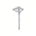 thumbnail image 5 of Moissanite Ring, 925 Sterling Silver & 18k Gold Plated, for Women, Wedding Ring, Perfect Unisex Gift For Everyday, 5 of 11