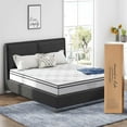thumbnail image 4 of HSUNNS Twin Size Innerspring Mattress, 12 Inch Hybrid Mattress in a Box with Memory Foam and Pocket Spring, Ergonomic Design & Pressure Relief, Medium Firm Feel, 38"*75"*12, 4 of 8