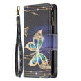 thumbnail image 6 of Wallet Case for iPhone 13 Pro Max, PU Leather Flip Folio Magnetic Closure Slim Shell Dual Layer Heavy Duty Protective Bumper Card Holder Wrist Strap for Apple iPhone 13 Pro Max,Jewelry Butterfly, 6 of 7