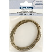 Memory Wire Oval Bracelet .62mm .35oz-Antique Brass - 23 Coils, Pk 3, Beadalon