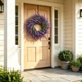 thumbnail image 5 of Nkmbld Artificial Spring Wreaths for Front Door, Artificial Hanging Lavenders Wreath for All Year Round Indoor Outdoor Farmhouse Porch Wall Window Decor, 5 of 8