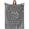 thumbnail image 1 of LHSHID Daughter Blanket Daughter Blankets from Mom Dad Birthday for Daughter I Love You Daughter Blanket Presents to Daughter Daughter Soft Flannel Letter Throw Blanket 30"x40", 1 of 7