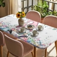 thumbnail image 3 of Gnomes Easter Table Cloths for 6 Foot Rectangle Tables, Colorful Spring Floral Eggs Weeping Patio Waterproof Elastic Fitted Tablecloths, Washable Rectangular Table Cover for Camping, 3 of 8