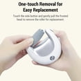thumbnail image 4 of Electric Foot Callus Remover with 2 Grinding Heads - USB Rechargeable, 120-Min Battery, Removable Washable Head, One-Button Start - ABS Material, 800mAh Lithium Battery, 2.0W Power - White Standard, 4 of 6