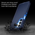thumbnail image 4 of Petocase for Samsung Galaxy A16 5G Case,Shockproof Dust/Drop Proof 3-Layer Protective Heavy Duty Durable Rugged Hybrid Cover for Galaxy A16 5G,Navy Blue, 4 of 6