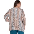 thumbnail image 2 of Alfred Dunner Womens Plus-Size  Vertical Animal Print Top With Necklace, 2 of 6