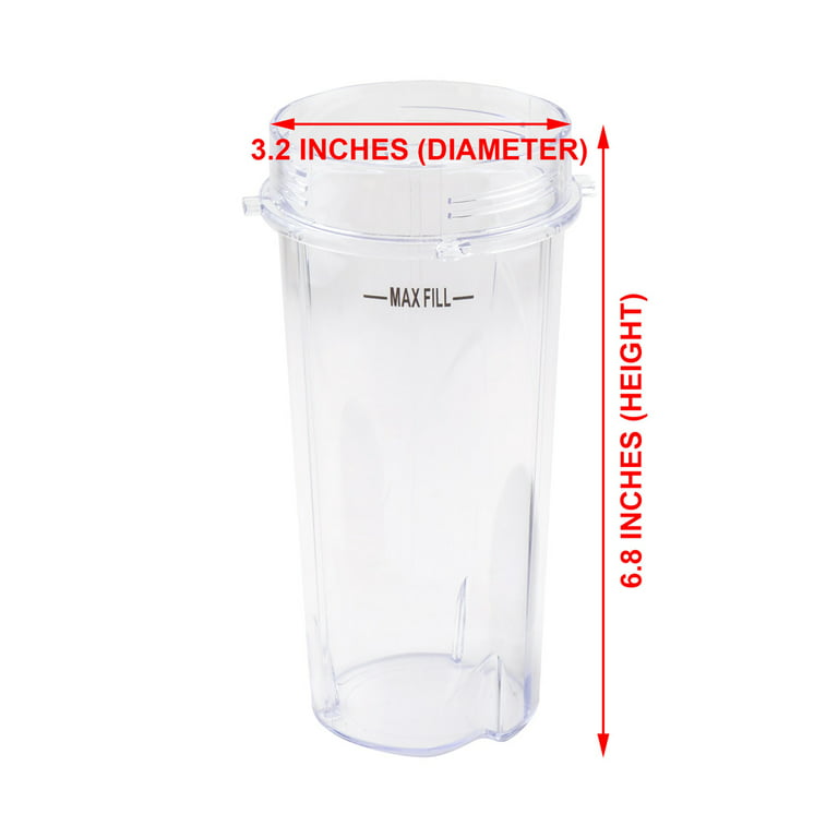 2 Pack 16oz Blender Cup Set For Ninja Replacement Parts, Single Cup With  Lid For BL770 BL780 BL660 BL740 BL810 Nutri Ninja Series Blender From  Ancheer, $6.83