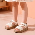 thumbnail image 4 of KPOPLK Kids Summer Slide Sandals Baby Comfort Anti-Slip Open Toe Adjustable Walking Beach Shower Shoes for Girls Size 2.5,White, 4 of 4