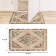 thumbnail image 6 of Boho Light Brown Vintage Country Patterned Carpet Welcome Door Mat Decorative Doormat Farmhouse Low-Profile Floor Rug Switch Mat for Home Indoor Outdoor Decorations 17 X 30 Inch, 6 of 6