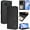 Black, variant on Phone Case for Samsung Galaxy Note 8 Flip Folio Rfid Blocking Pu Leather Card Slots Holder Kickstand Magnetic