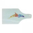 thumbnail image 1 of Dolphin Cutting Board, Multicolor Ocean Inhabitant Vivid Creature Nautical Themes Animal Fun Illustration, Tempered Glass Cutting and Serving Board, Wine Bottle Shape, Multicolor, by Ambesonne, 1 of 1