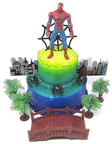 Spider-man Cake Topper Spider-man Party Spider-man Birthday - Etsy
