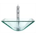 thumbnail image 1 of Polaris 603-CR-718-C Crystal Chromé Salle de Bain 718 Récipient Robinet Ensemble, 1 of 1