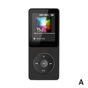 Hi-Fi Lossless Sound MP3 Walkman Player 1.8 Inch Screen Portable Music Player Support FM Radio Recording APE FLAC MP3 WMA WAV AAC LC JPG BMP TXT Black White Dark Blue