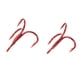 thumbnail image 2 of Anzuelo de pesca Jadeshay 100 piezas Anzuelos triples rojos, 2 of 8