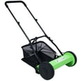 thumbnail image 2 of Olurrisa 14-Inch 5-Blade Push Reel Lawn Mower with Grass Catcher, GREEN COLOR, 2 of 9