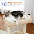 thumbnail image 5 of Demi Bonn 27" Cat Tree Tower for Indoor Cats with Private Cozy Cat Condo, Natural Sisal Scratching Posts and Plush Pom-pom for Small Cats, Beige, 5 of 7
