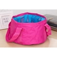 thumbnail image 3 of OULII 1Pc Rosy Folding Basin Outdoor Water Container Tear Resistant Foldable Wash Basin for Camping, 3 of 8