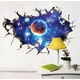 thumbnail image 3 of 3D Broken Wall Space Planet 3D Wall Sticker Dormitorio Sala de estar Decoración de techo Calcomanía, 3 of 5