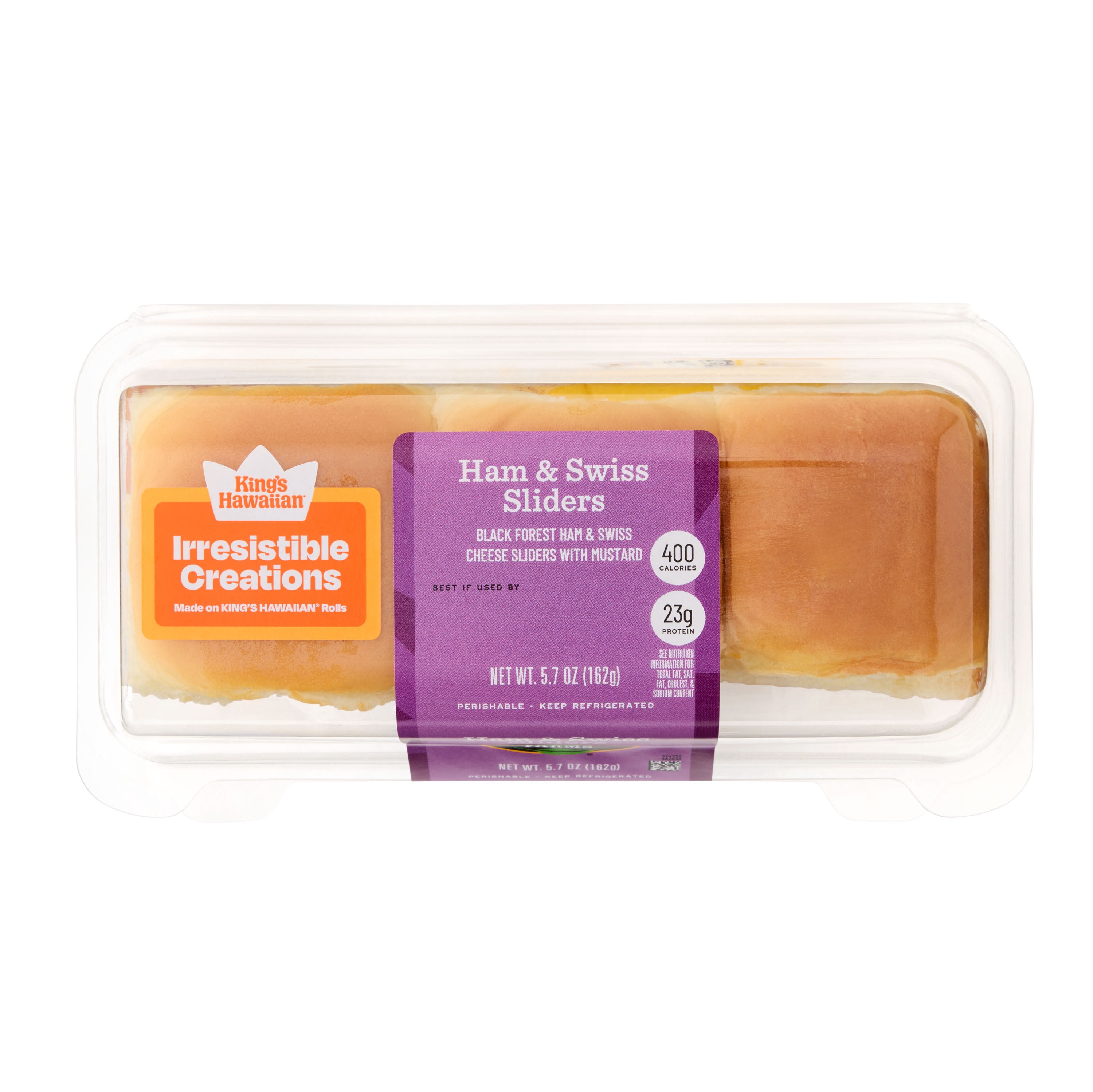 Taylor Farms Ham & Swiss Sandwich Sliders, 3 Count, 5.7 oz (Fresh)