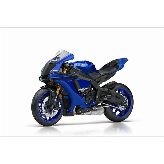 Yamaha YZF R1 Speed Motorcycle Sports Bike Wall Art Home Decor - 12x18 Inch Laminated Poster - Stunning Detail and Bold Colors