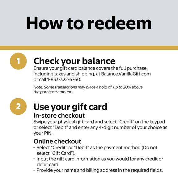 Vanilla Visa $100 Gold Box Gift Card view