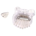 thumbnail image 1 of Kalimba de 8 teclas Naiovety instrumento musical acrílico transparente con púa de Metal, 1 of 6