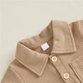 thumbnail image 4 of THDHVS Newborn Boy Outfits,Boys' Clothing Sets,Waffle Knit 2 Piece Set with Collared Short Sleeve Top and Shorts for Baby Boy Summer Casual Outfit 12-18 Months, 4 of 8