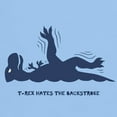 thumbnail image 3 of CafePress - T Rex Backstroke Light T Shirt - Men's Classic Graphic T-Shirt, 3 of 4