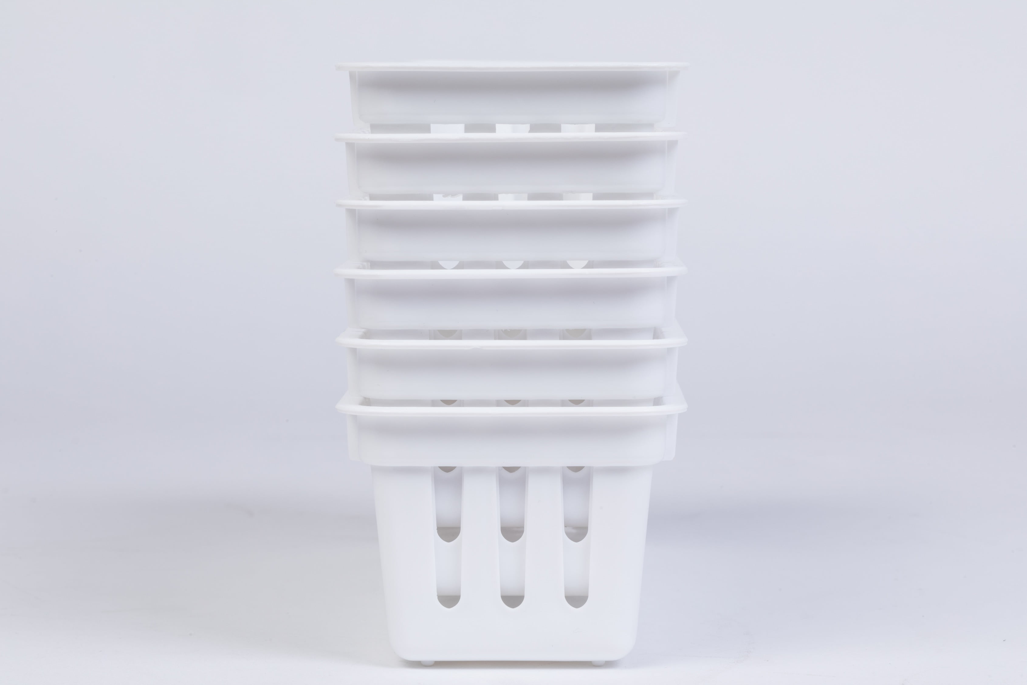 Mainstays 3-Pack Plastic Narrow Drawer Organizer Storage Baskets, Kitchen Drawer, Desk Drawer and Bathroom Drawer Organizer Bins, 10.3" x 3.1" x 2.4"
