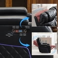 thumbnail image 6 of 2 Pieces Power Recliner Chair Sets,Faux Leather 3-Seat Reclining Sofa,Loveseat Recliner Chair for Living Room Furniture Set Home Theater Seating with Adjustable Headre,USB Ports,Cup Holders, 6 of 8