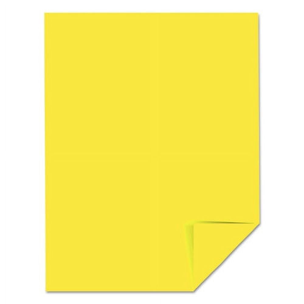 Color Cardstock, 65 Lb, 8.5 X 11, Lift-Off Lemon, 250/pack | Bundle of 5 Packs